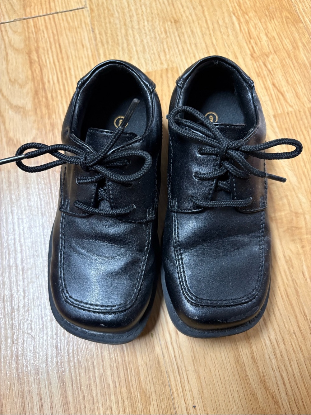 smartfit Black Kids' Lace-Up Dress Shoes